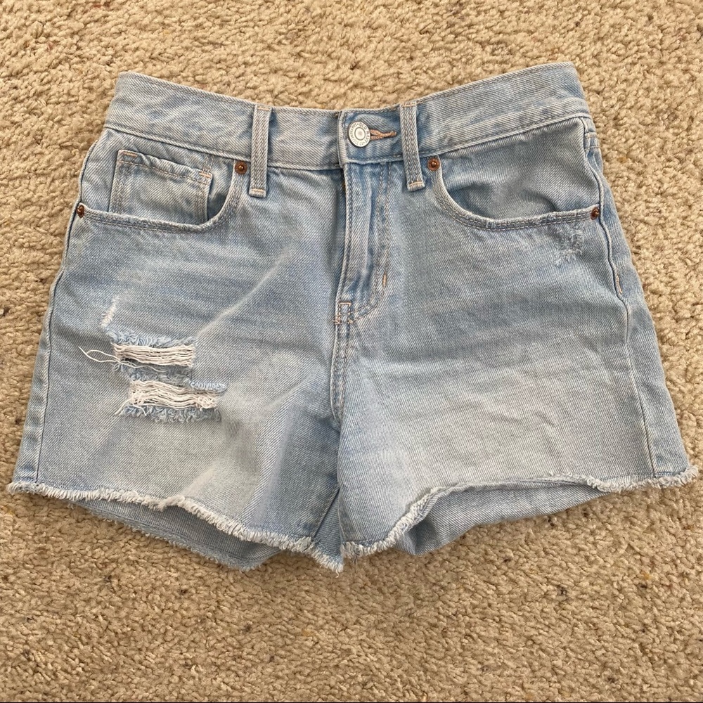 Old Navy Girls Denim Ripped Shorts, Sz 10